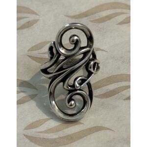 James Avery Retired Sterling Silver Electra Ring Size 8